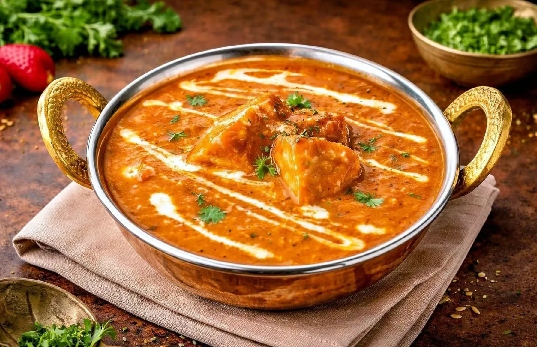 Butter chicken curry served at Spicy Mahal, Indian restaurant in northeast Edmonton