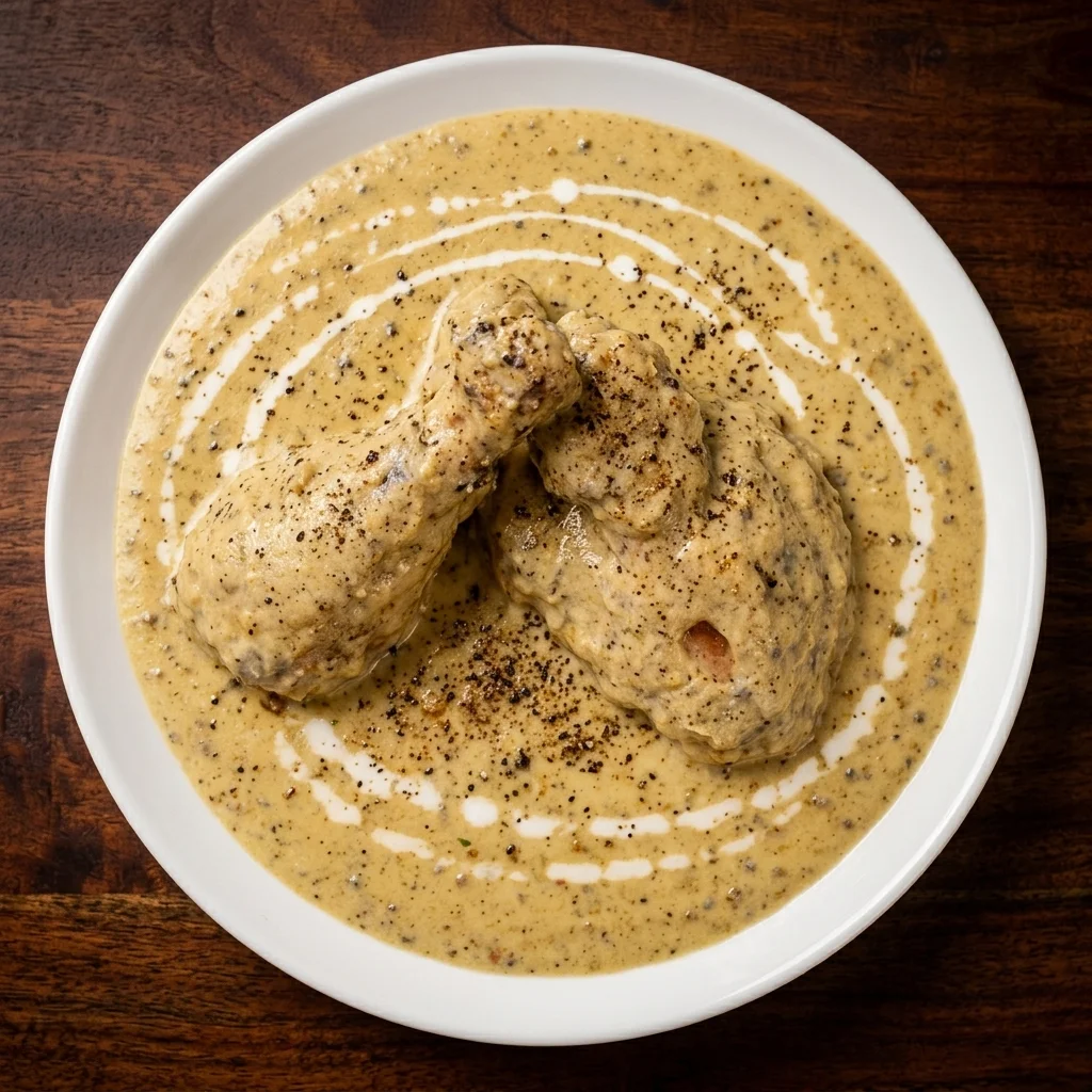 Kali mirch chicken in a creamy black-pepper sauce at Spicy Mahal on 153 Avenue NW, Edmonton